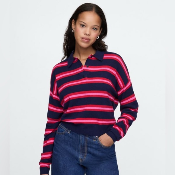 GAP CashSoft Polo Sweater, SZ S - Picture 1 of 3